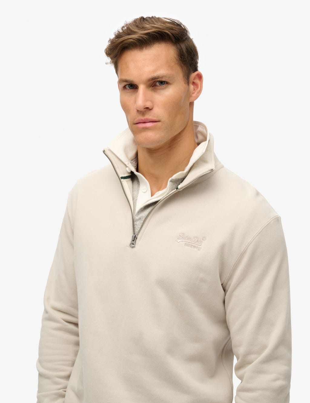 Cotton Rich Half Zip Sweatshirt 2 of 5
