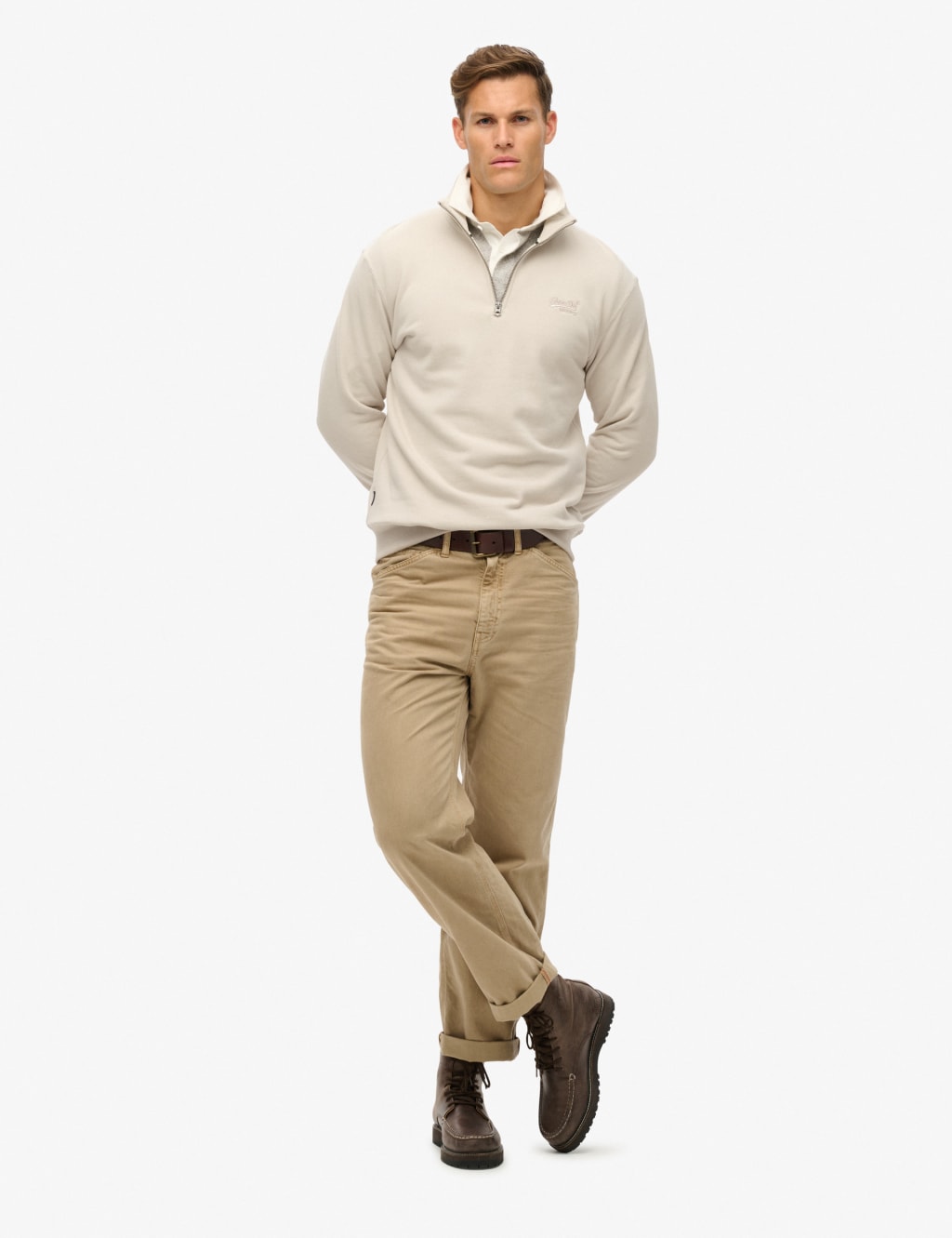 Cotton Rich Half Zip Sweatshirt 4 of 5