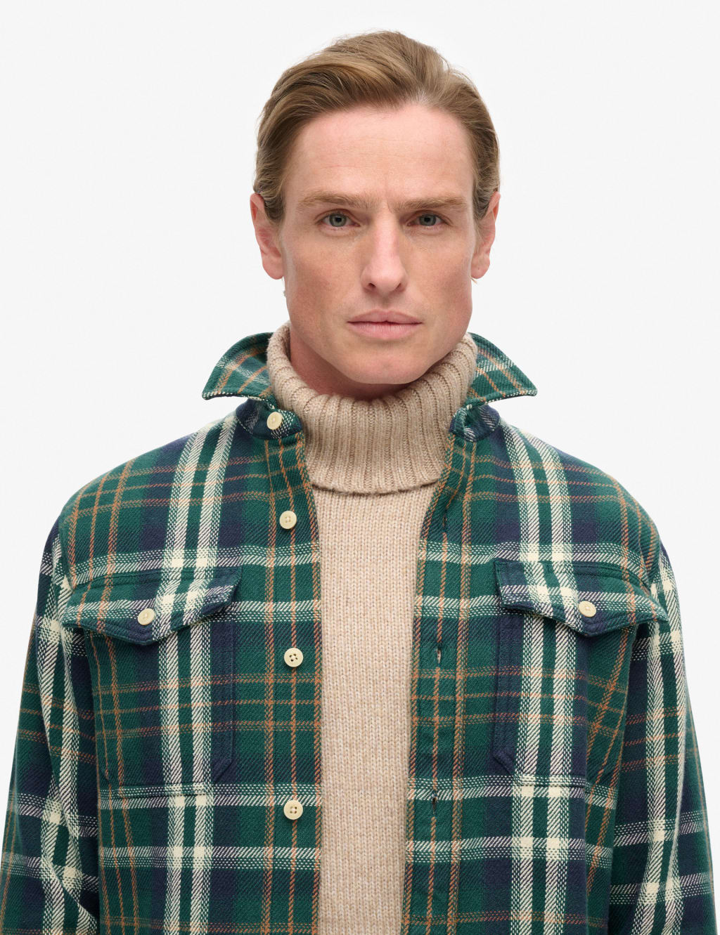 Pure Cotton Checked Overshirt 2 of 5