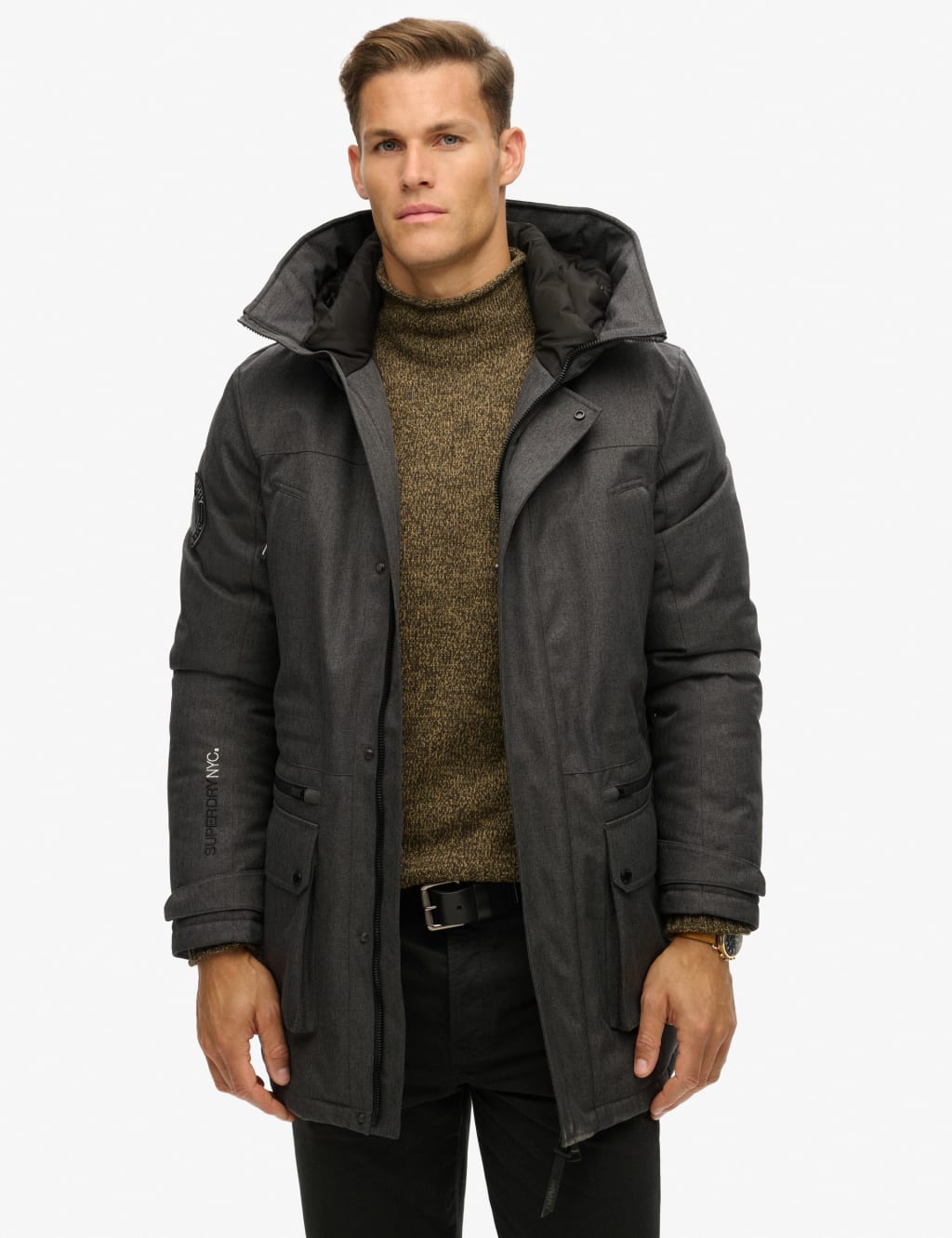 Superdry padded parka coat cheap
