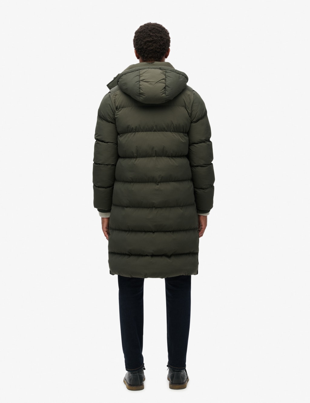Hooded Padded Longline Parka Jacket 3 of 5