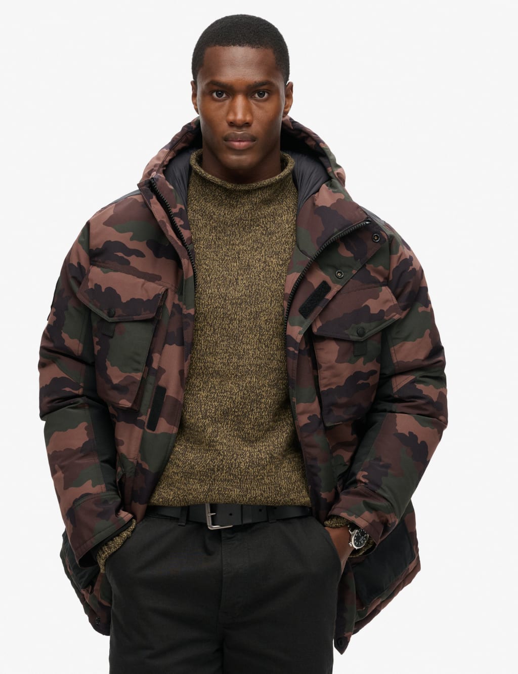 Hooded Padded Parka Jacket 2 of 6