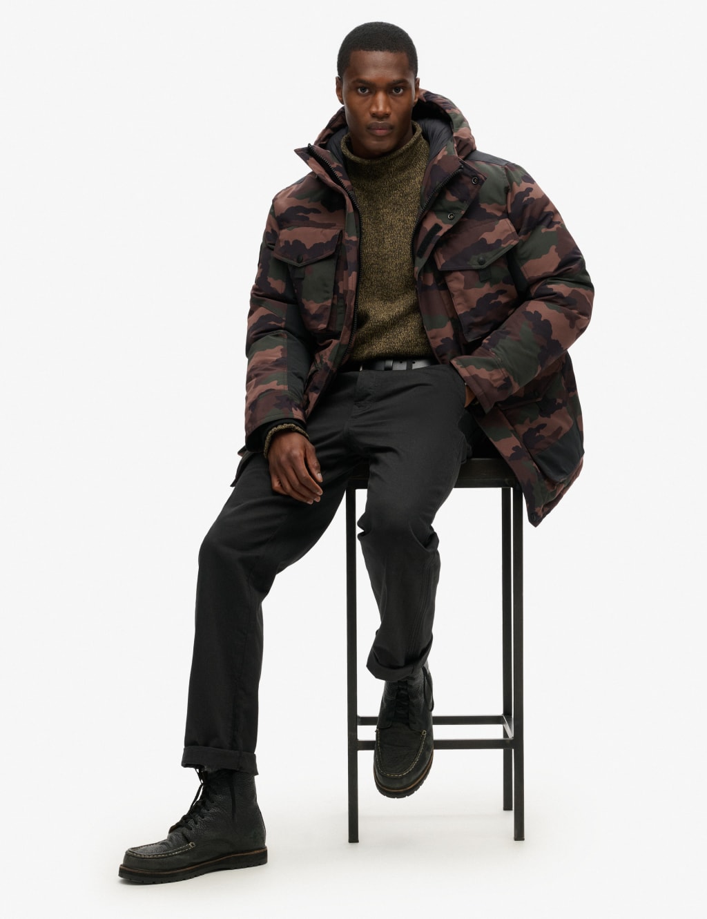 Hooded Padded Parka Jacket 5 of 6