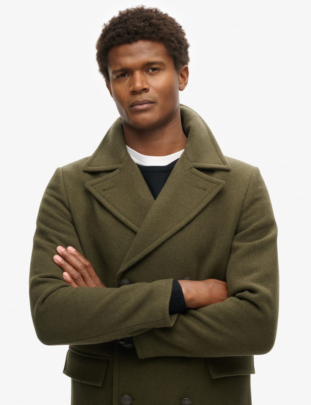 Wool Rich Double Breasted Trench Coat 5 of 9