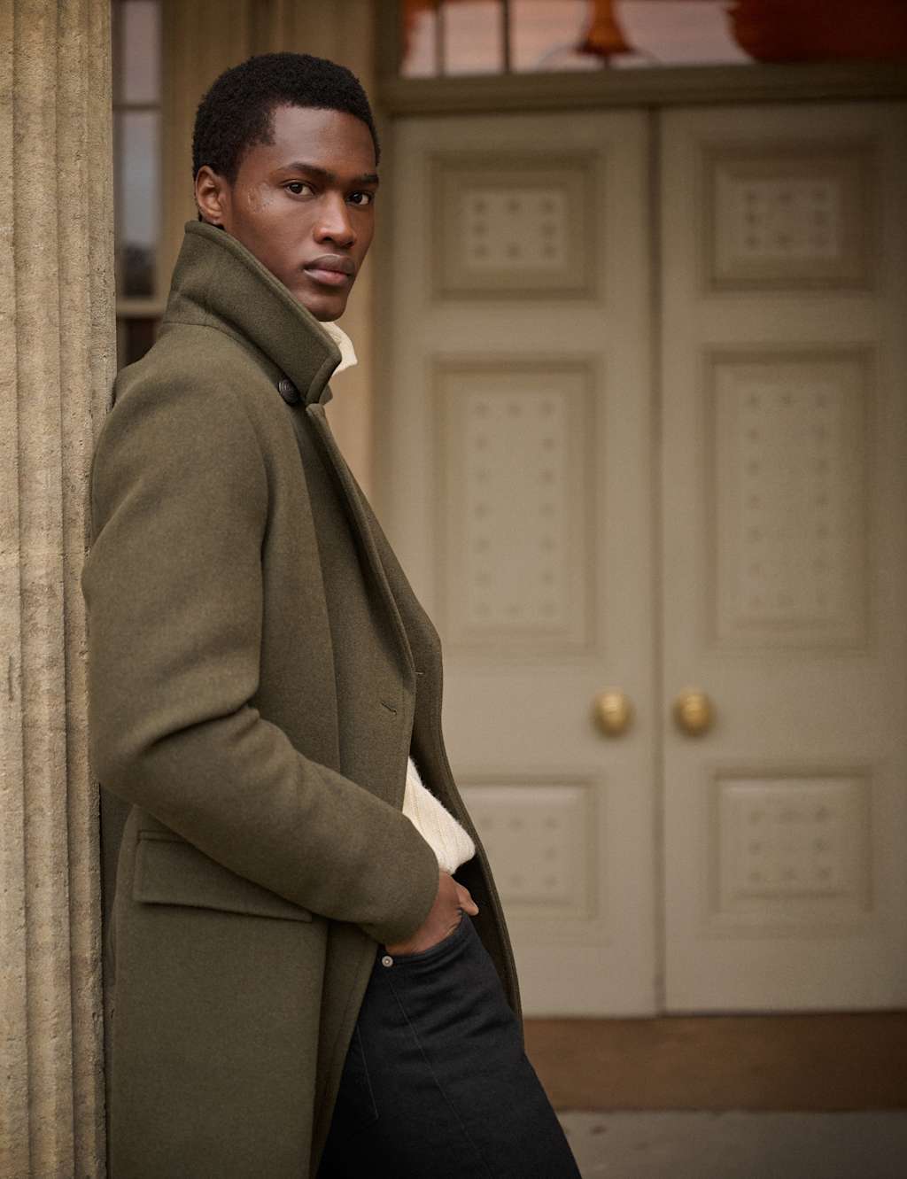 Wool Rich Double Breasted Trench Coat 7 of 9