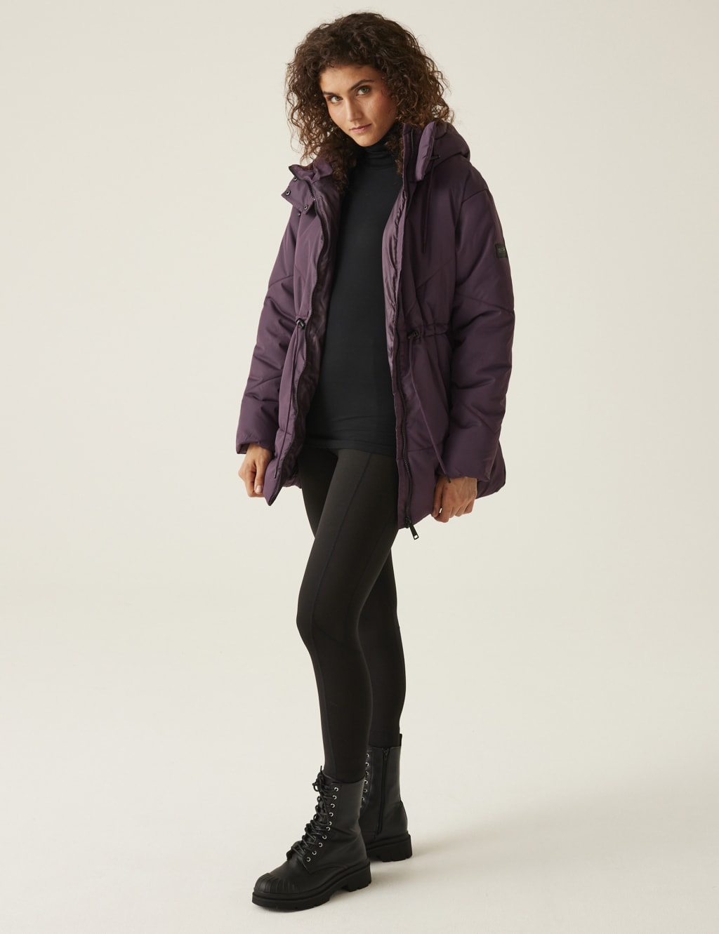Rurie Water-Repellent Hooded Padded Coat 3 of 7