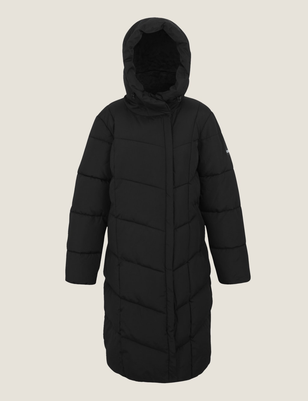 Nurie Hooded Quilted Padded Longline Coat 2 of 7
