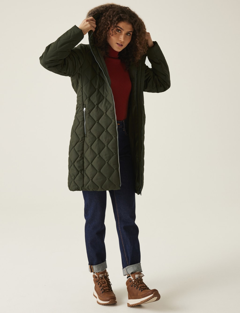Fritha III Hooded Padded Longline Coat 3 of 7