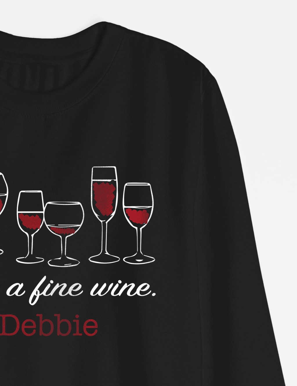 Wine noun sweatshirt 2021 clearance