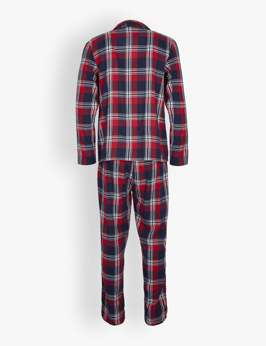 Red plaid pajamas set best sale