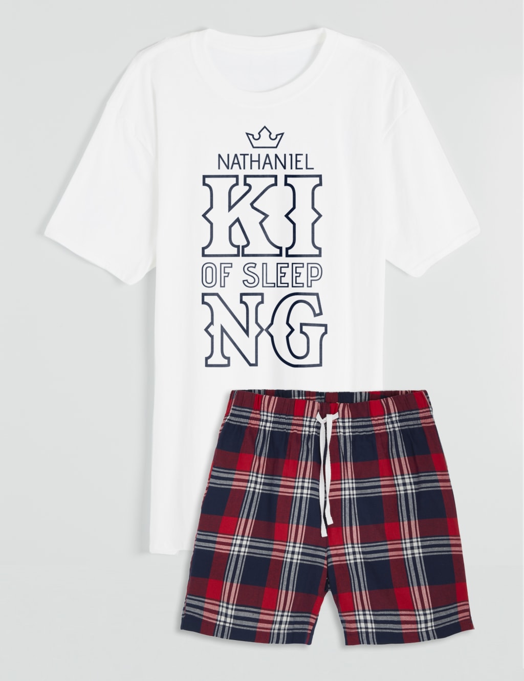 Personalised Mens Pyjama Short Set Dollymix M S