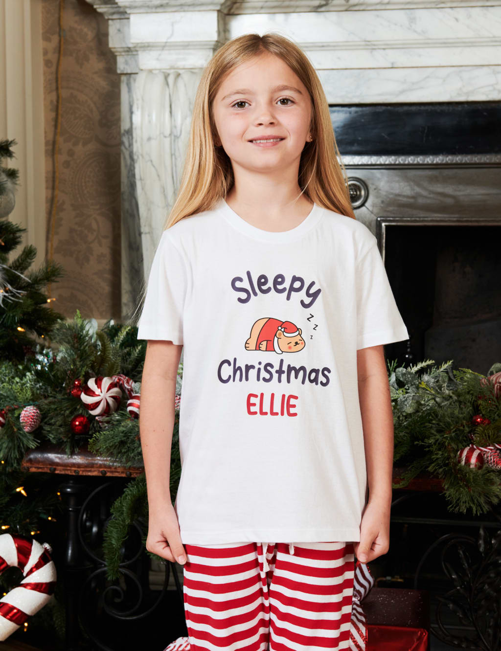 Personalised Sleepy Girls Pyjamas (5-12 Yrs) 1 of 4