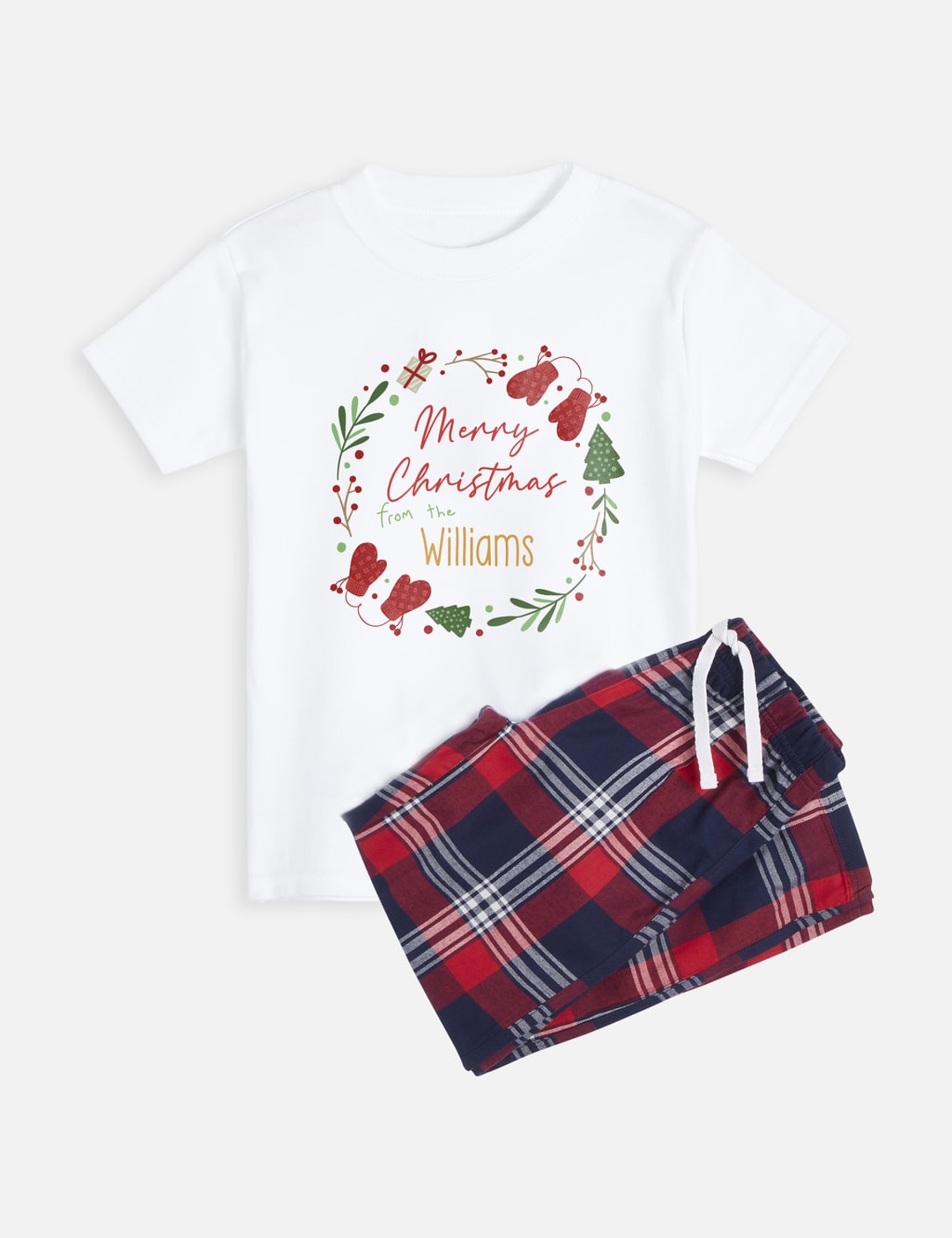 Personalised Wreath Toddler Pyjamas (12 Mths-4 Yrs) 1 of 4