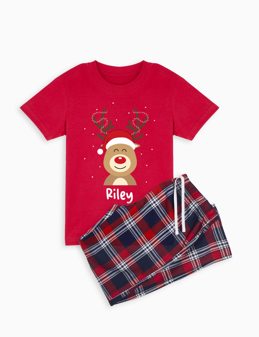 Personalised Reindeer Toddler Pyjamas (12 Mths-4 Yrs) 1 of 4