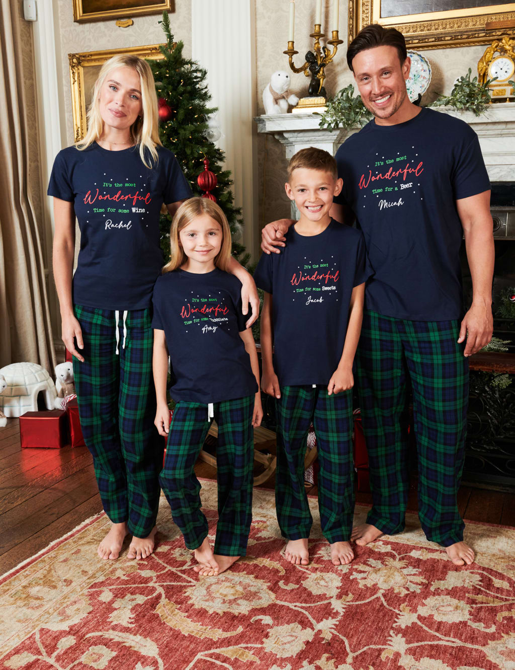 Personalised Wonderful Mens Pyjamas Dollymix M S