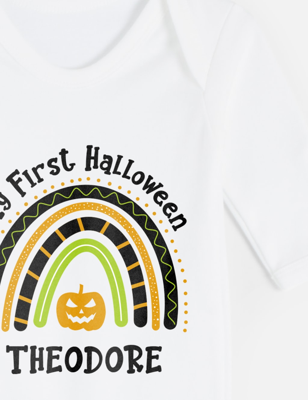 Personalised First Halloween Babygrow (0-12 Mths) 3 of 3