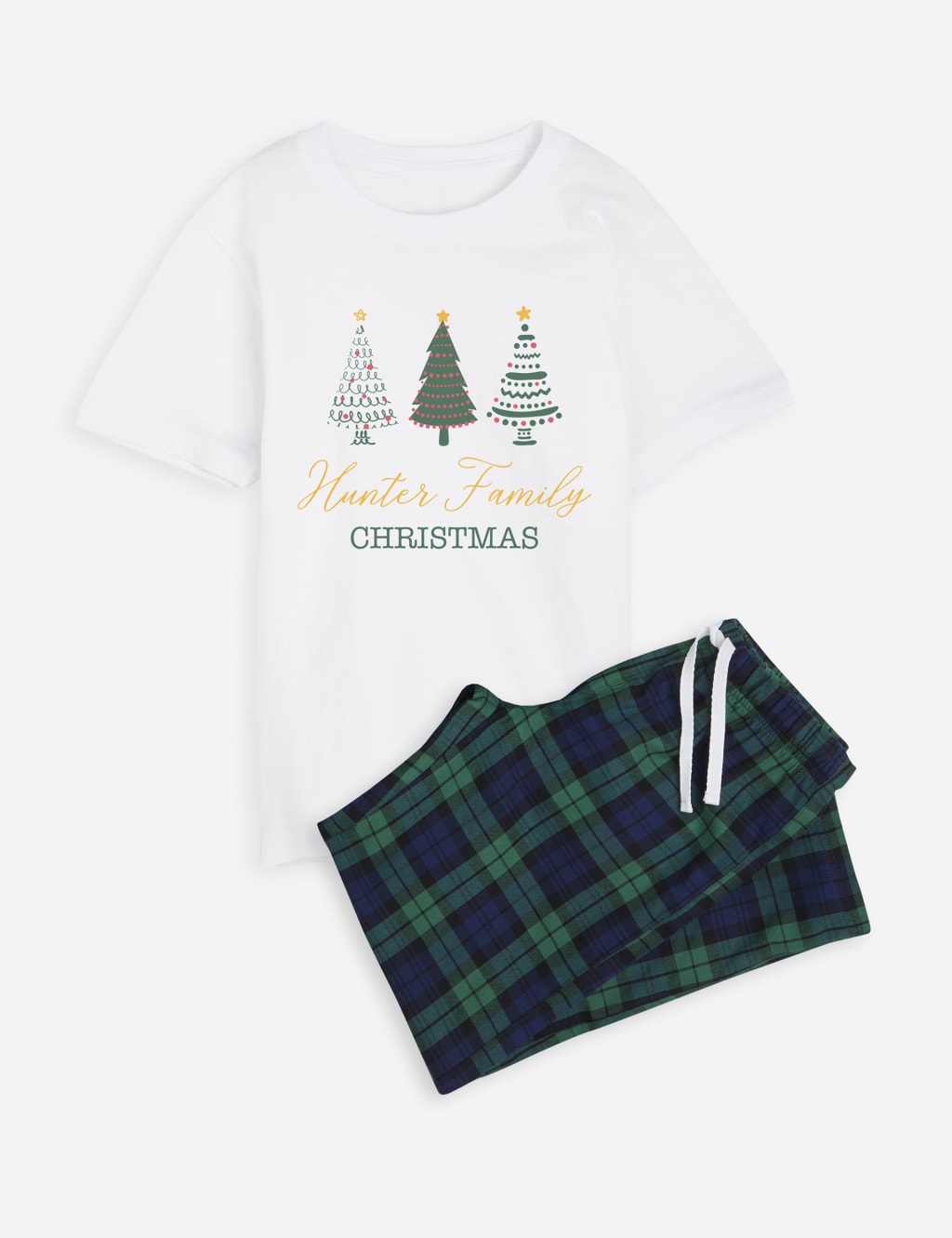 Personalised Tree Trio Girls Pyjamas (5-12 Yrs) 2 of 4