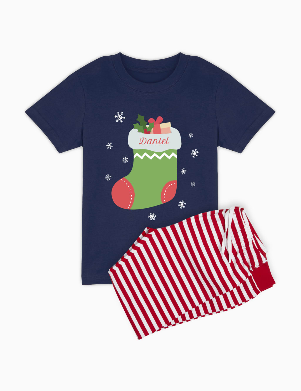 Personalised Stocking Boys Pyjamas (5-12 Yrs) 2 of 4