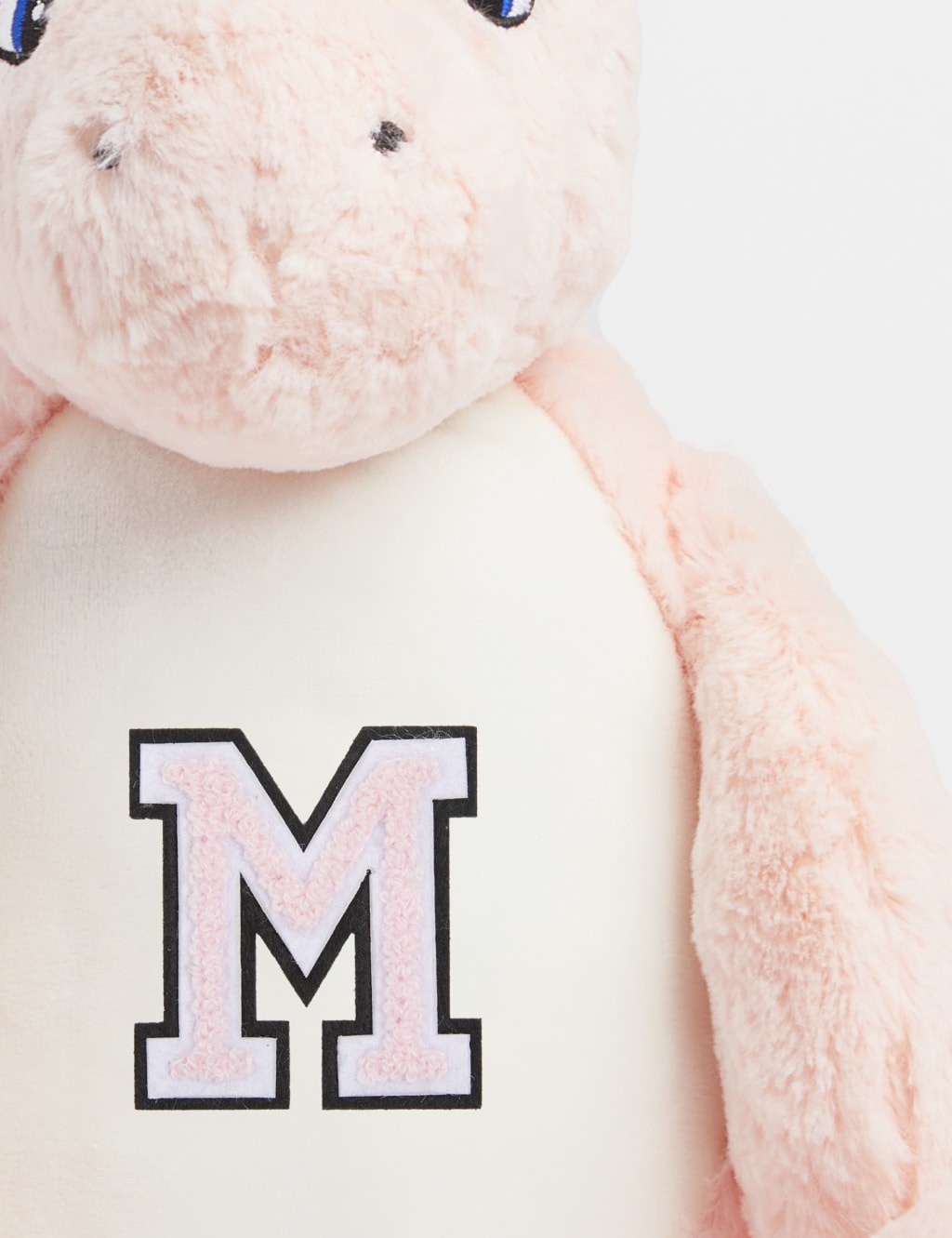 Personalised Soft Plush Unicorn Alphabet M S