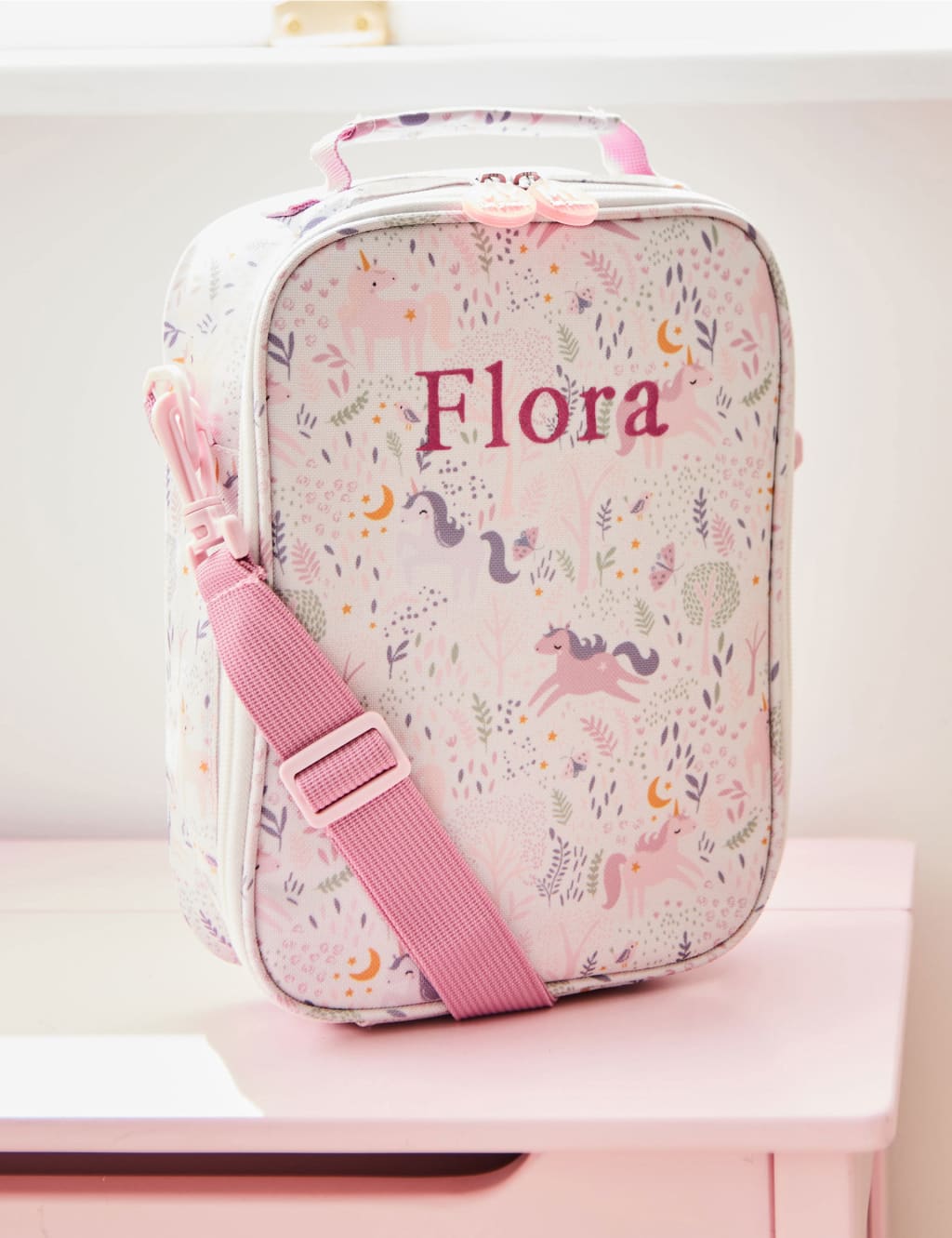 Personalised unicorn lunch bag best sale
