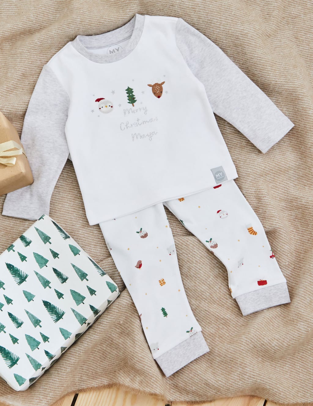 Personalised Merry Christmas Pyjamas 0 6 Yrs My 1st Years M S
