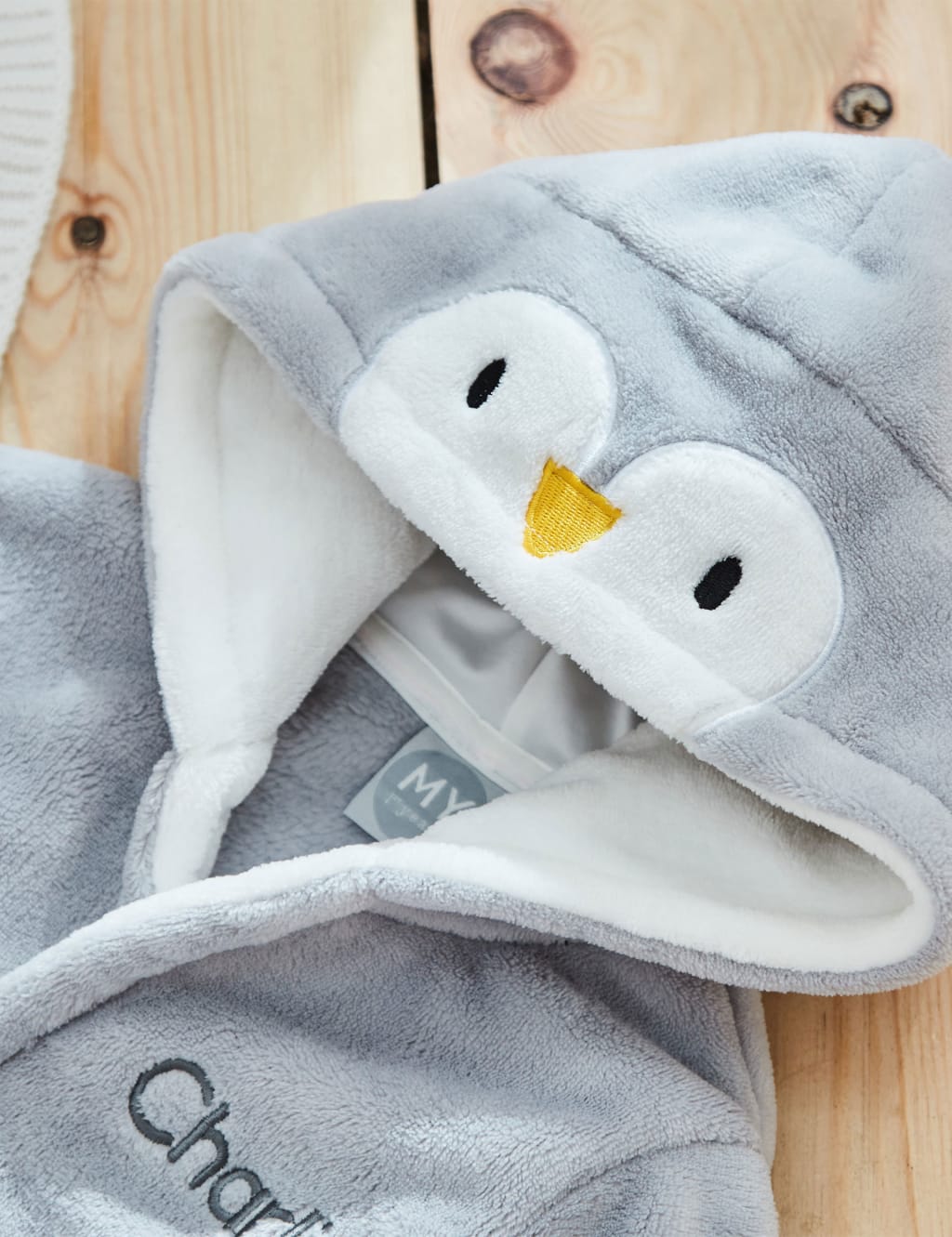 Baby penguin dressing gown top