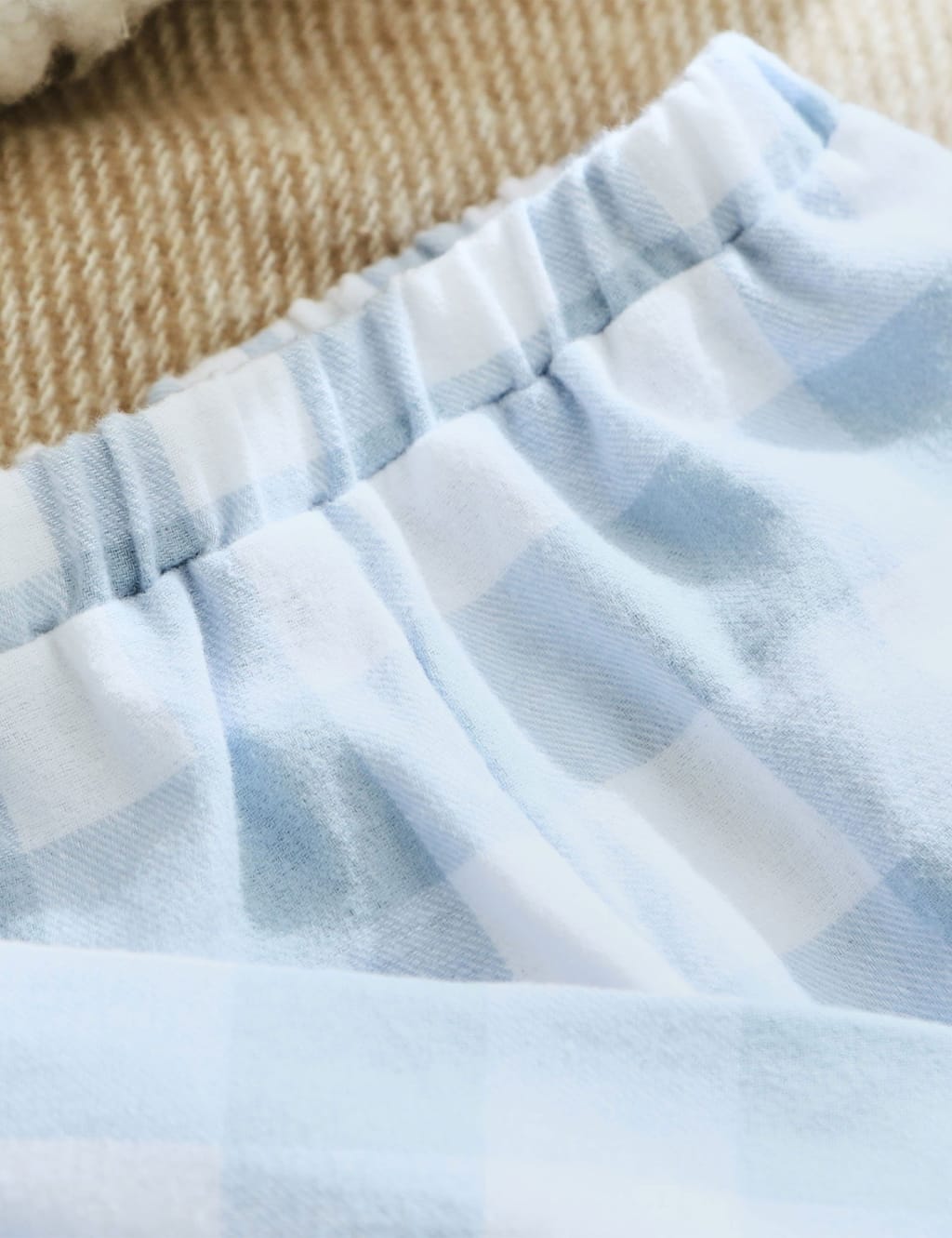 Personalised Traditional Blue Checkered Pyjama Set (0-6 Yrs) 3 of 4