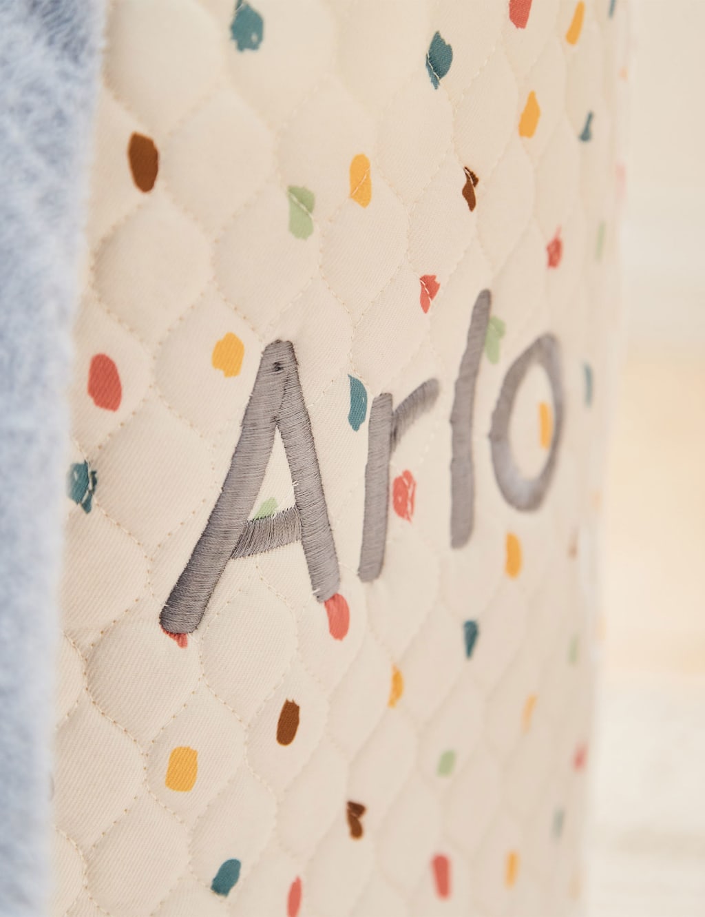 Personalised Large Rainbow Polka Dot Storage Bag 2 of 3