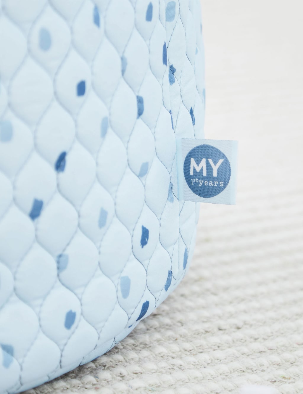 Personalised Large Blue Polka Dot Storage Bag 3 of 4
