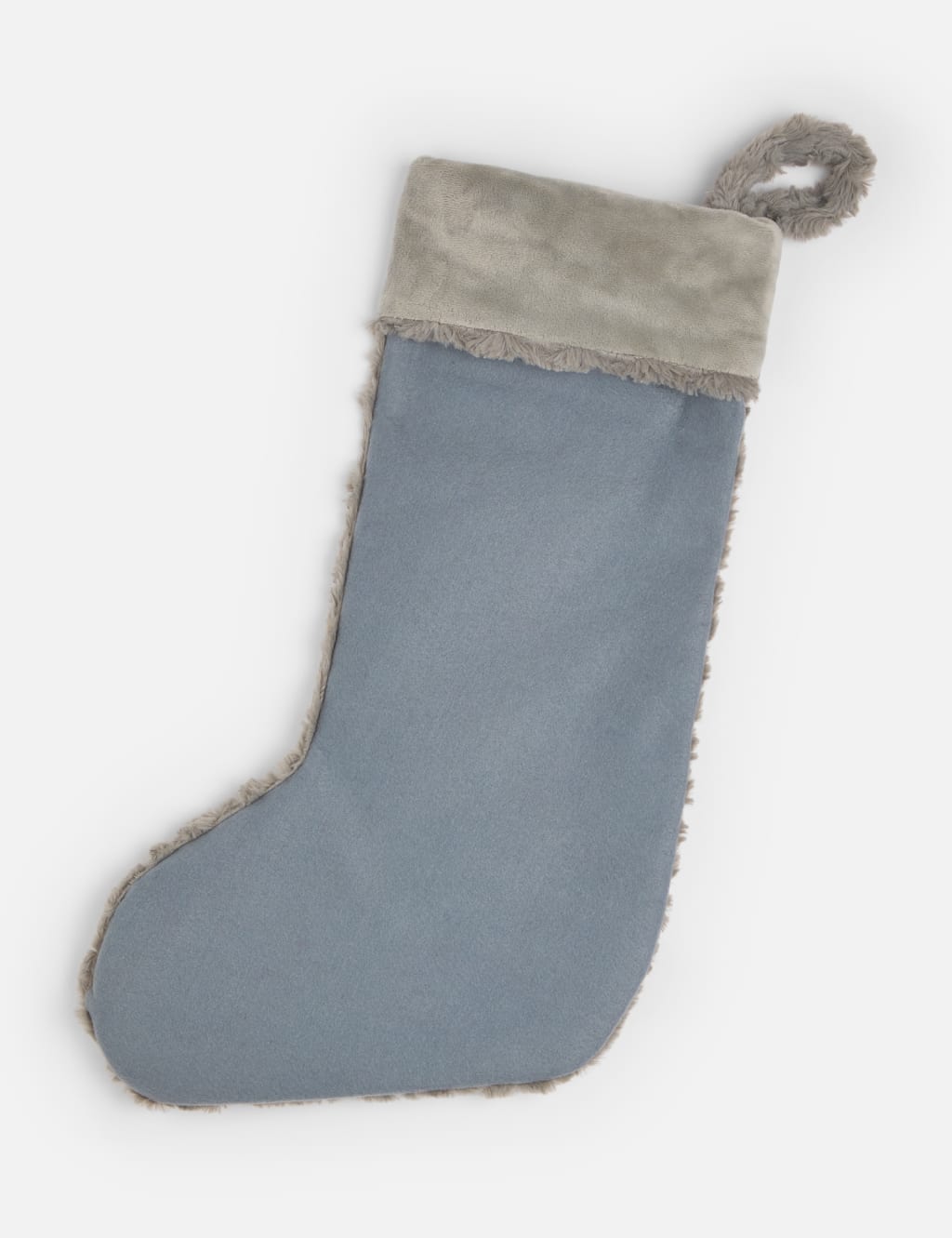 Personalised Name Grey Plush Stocking by Dollymix 2 of 3