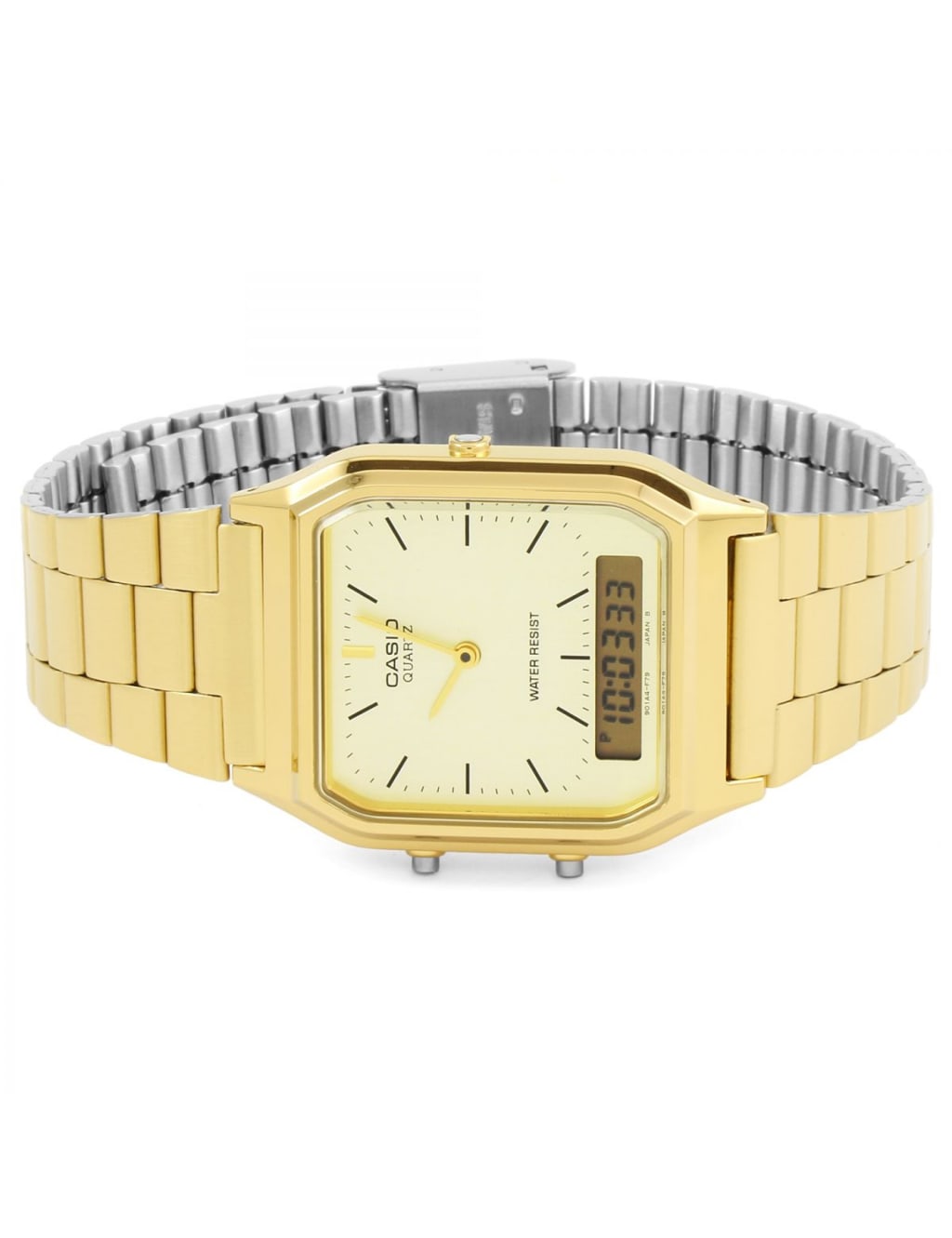 Casio quartz gold deals