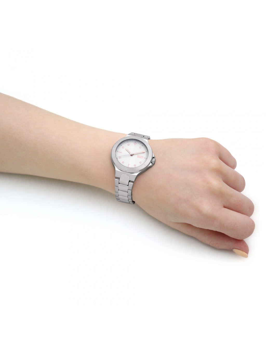 DKNY Silver Chambers Metal Watch 2 of 7