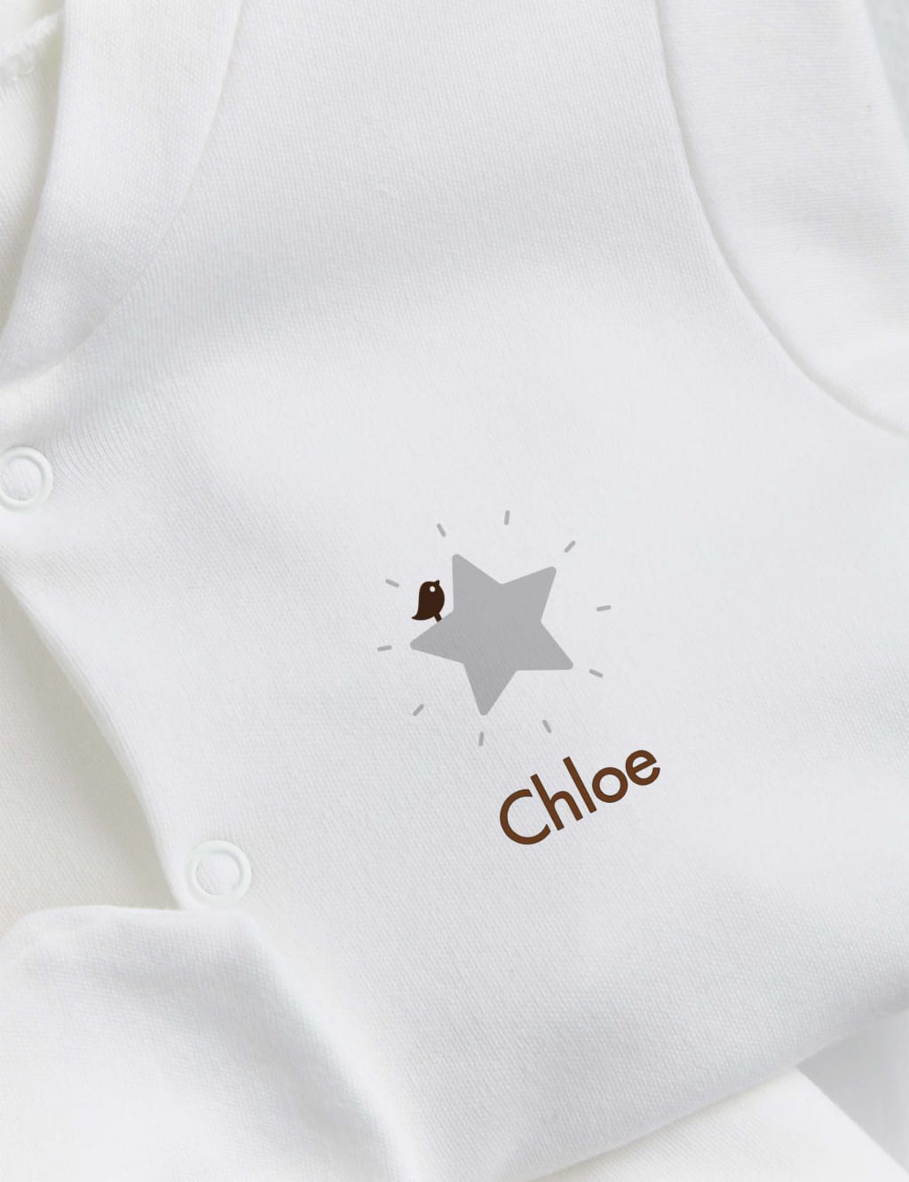 Personalised Grey Star Starter Set (0-12 Mths) 2 of 3
