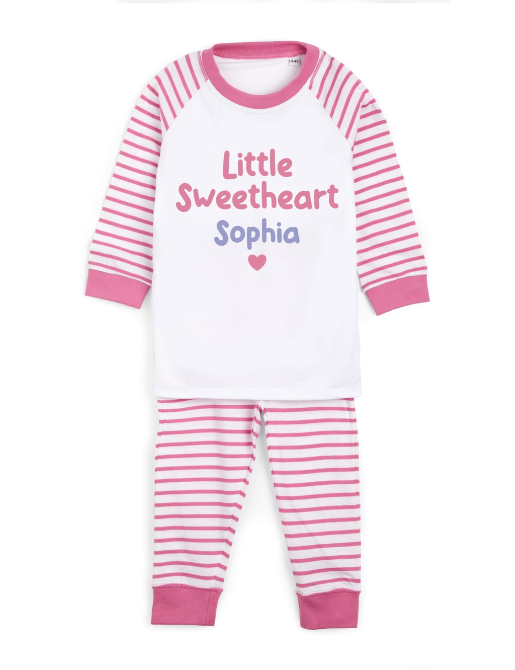 Personalised Sweetheart Pyjamas (0-4 Yrs) 3 of 4