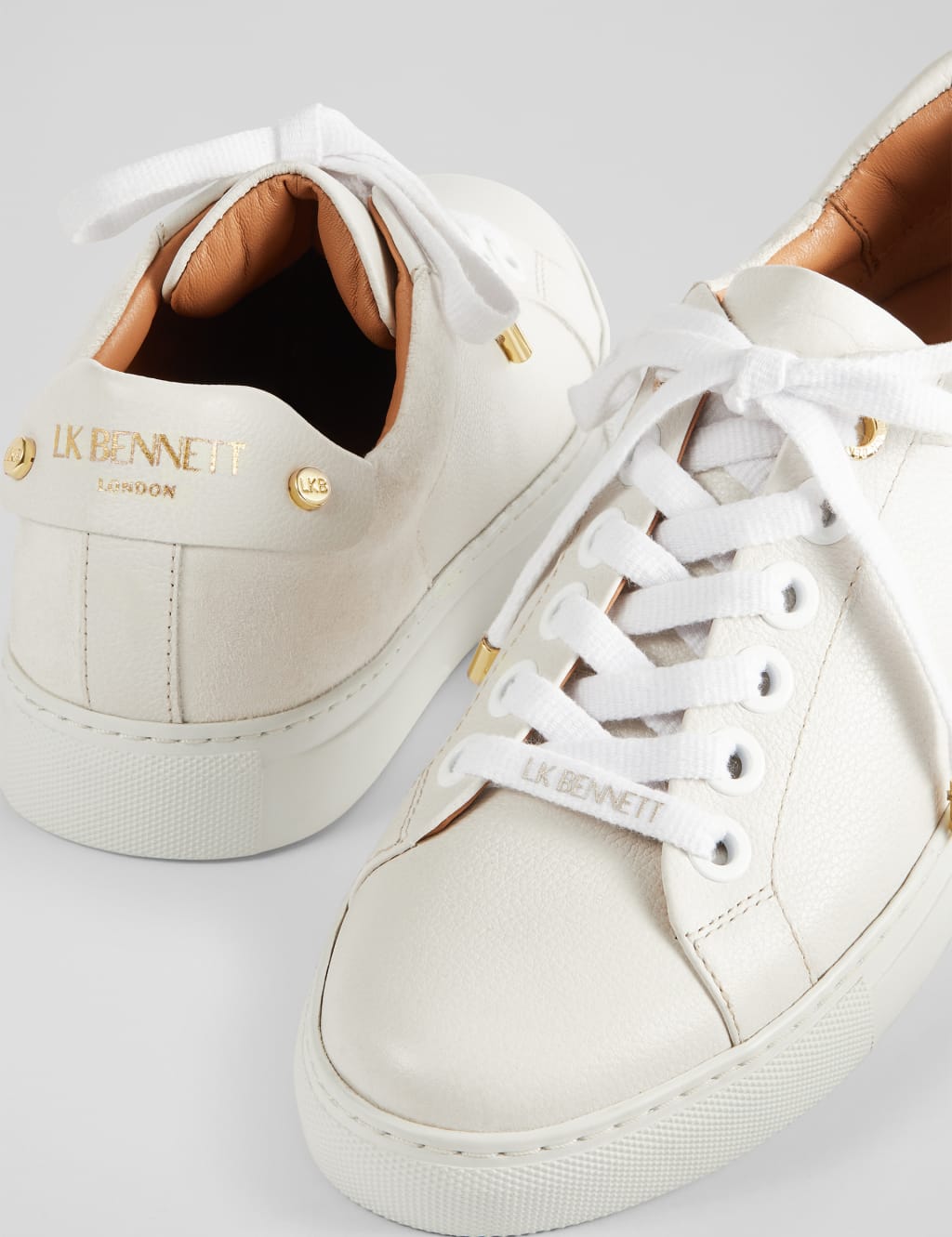 Leather Lace Up Trainers 3 of 4