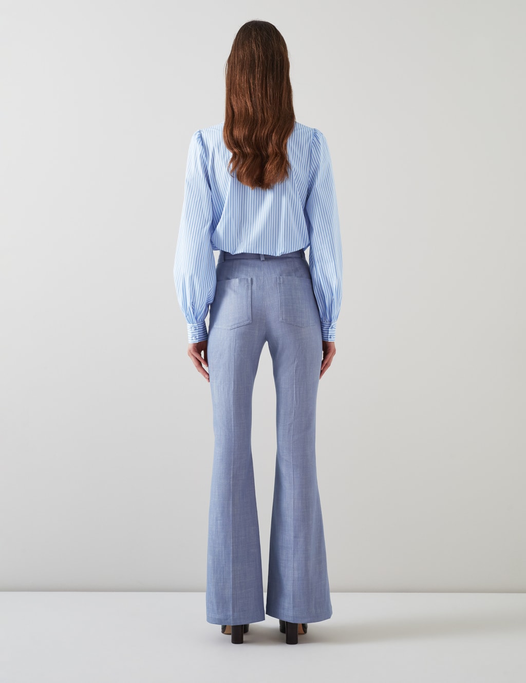 Cotton Rich Striped Button Through Blouse 4 of 4