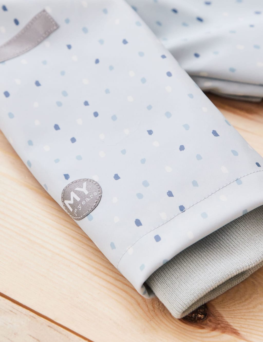 Personalised Blue Spot Print Raincoat 6 of 6