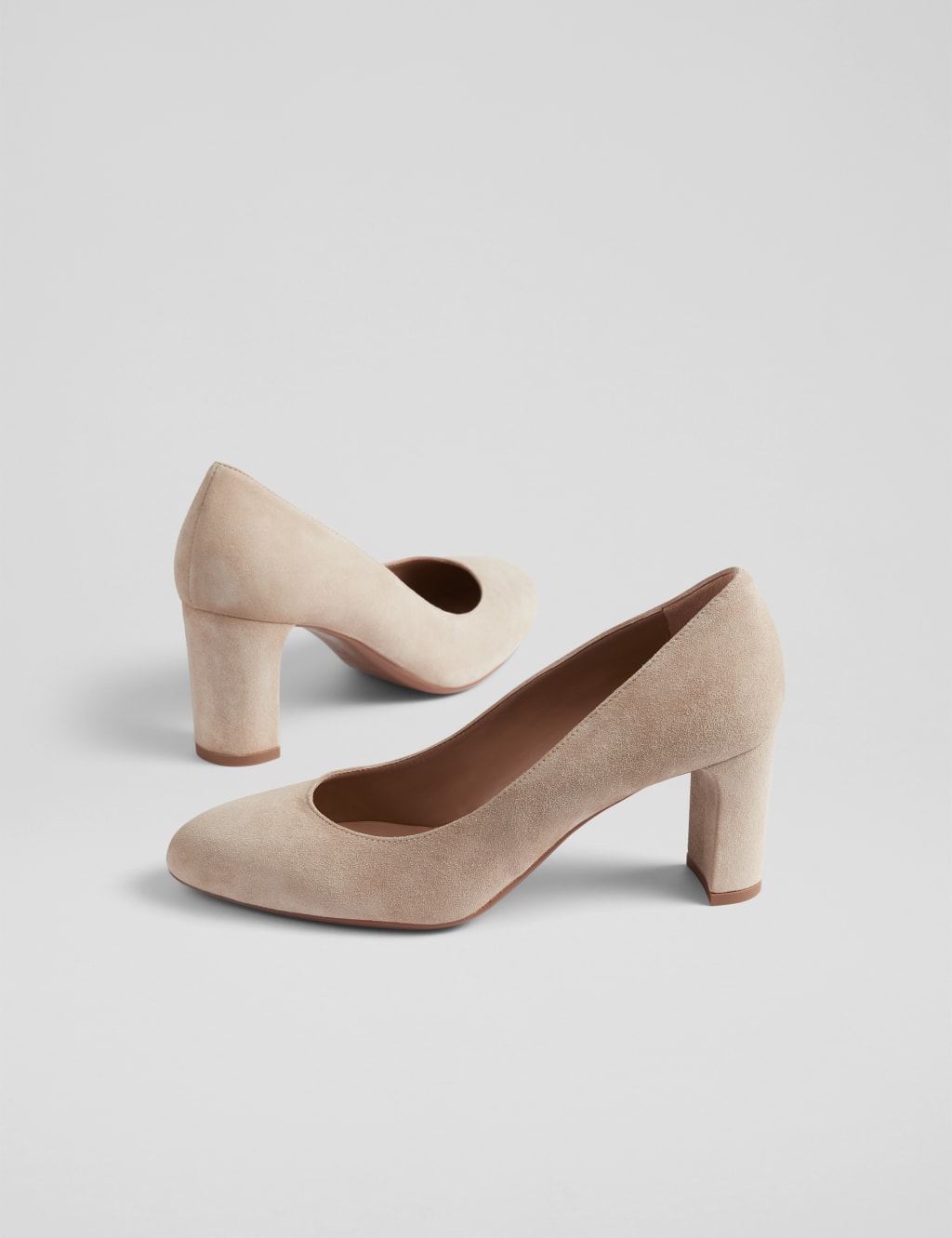 Suede block heel shoes discount