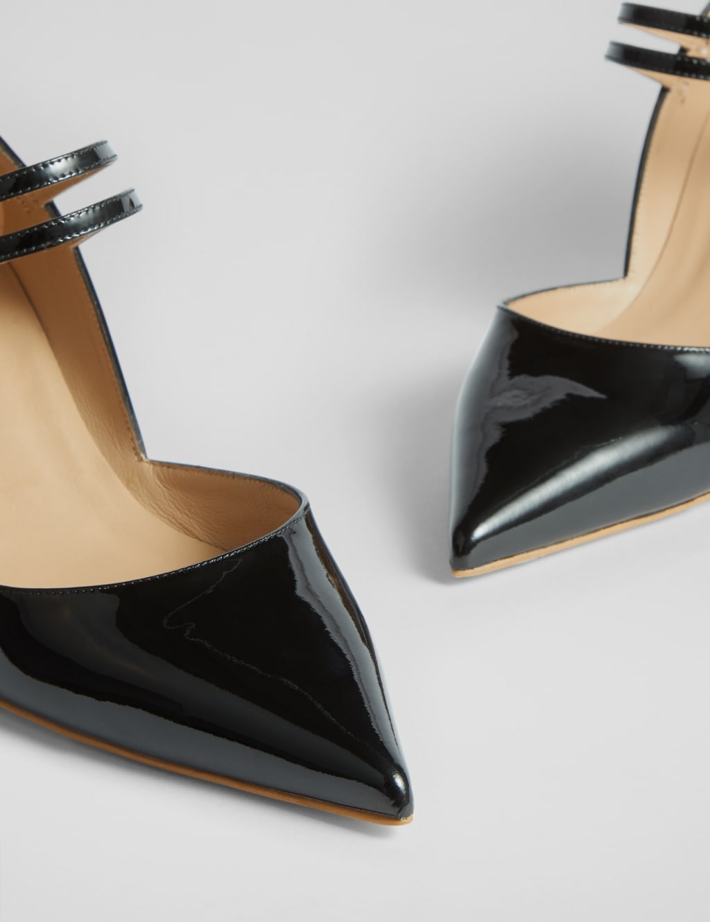 Lk bennett black patent shoes top