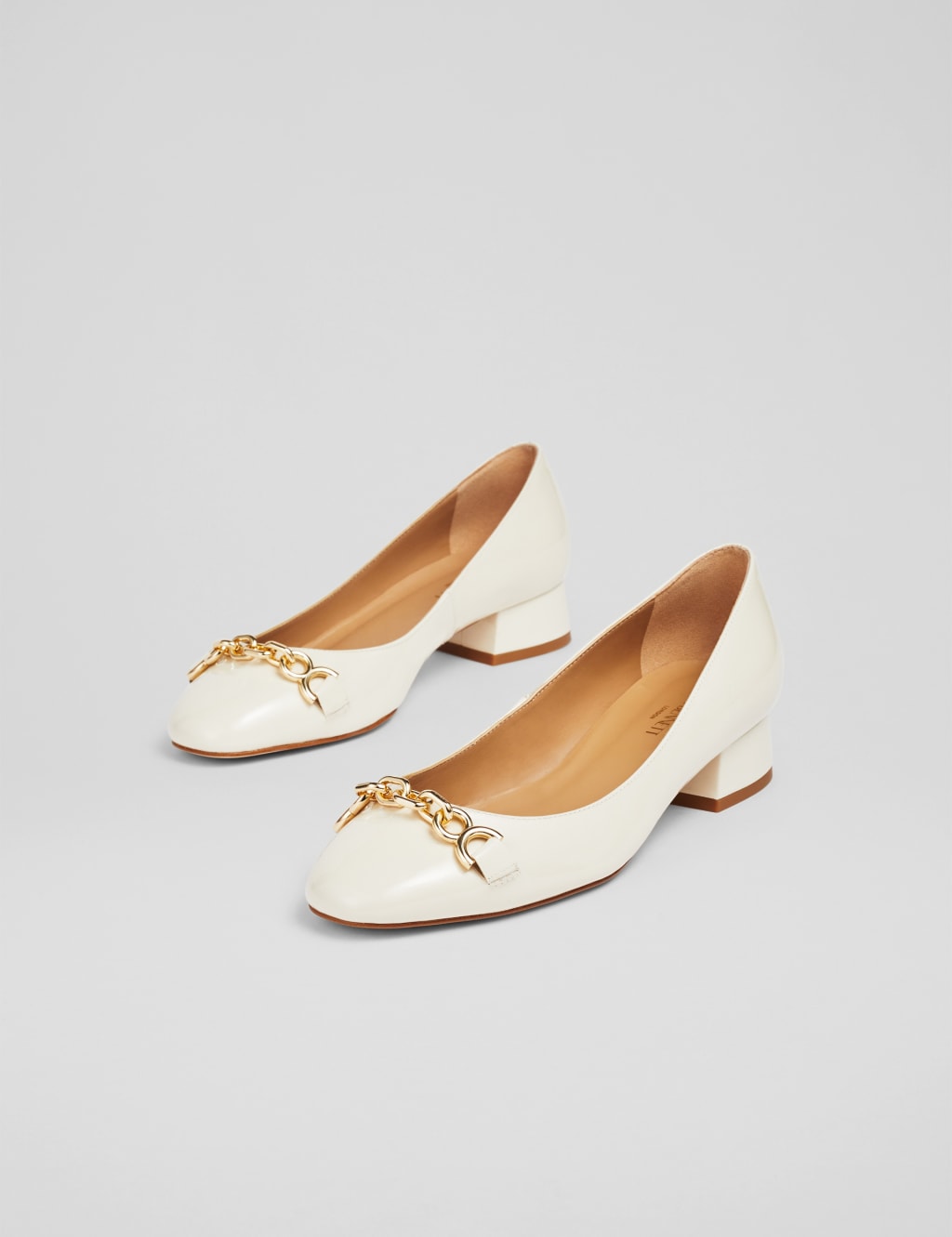 Leather Patent Block Heel Pumps 3 of 3