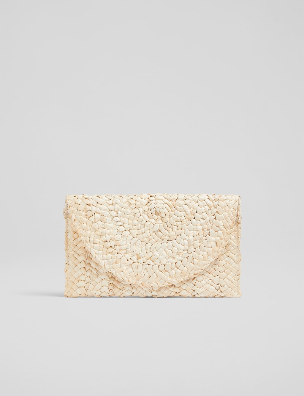 Woven straw clutch bag on sale