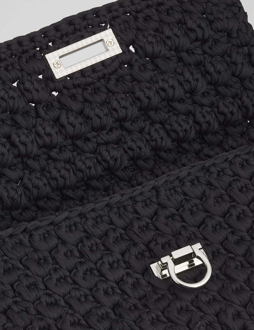 Fabric Woven Chain Strap Clutch Bag 2 of 3