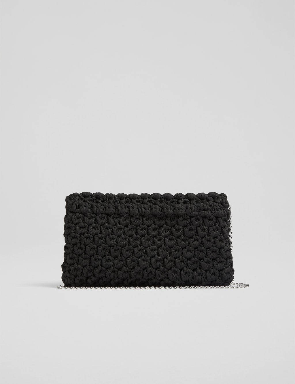 Fabric Woven Chain Strap Clutch Bag 3 of 3