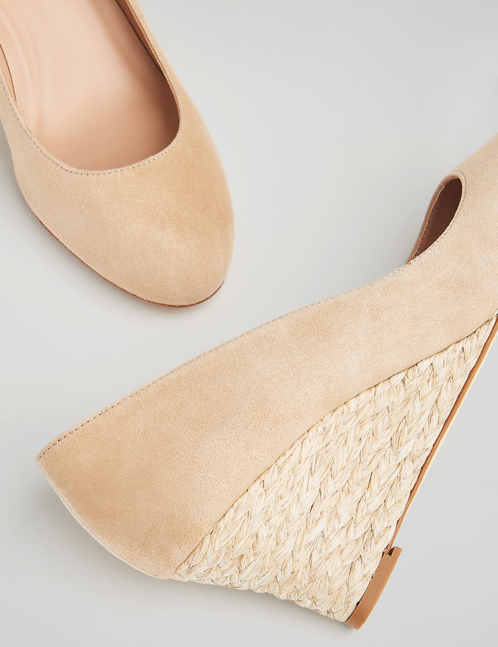 Suede Slip On Wedge Espadrilles 2 of 4