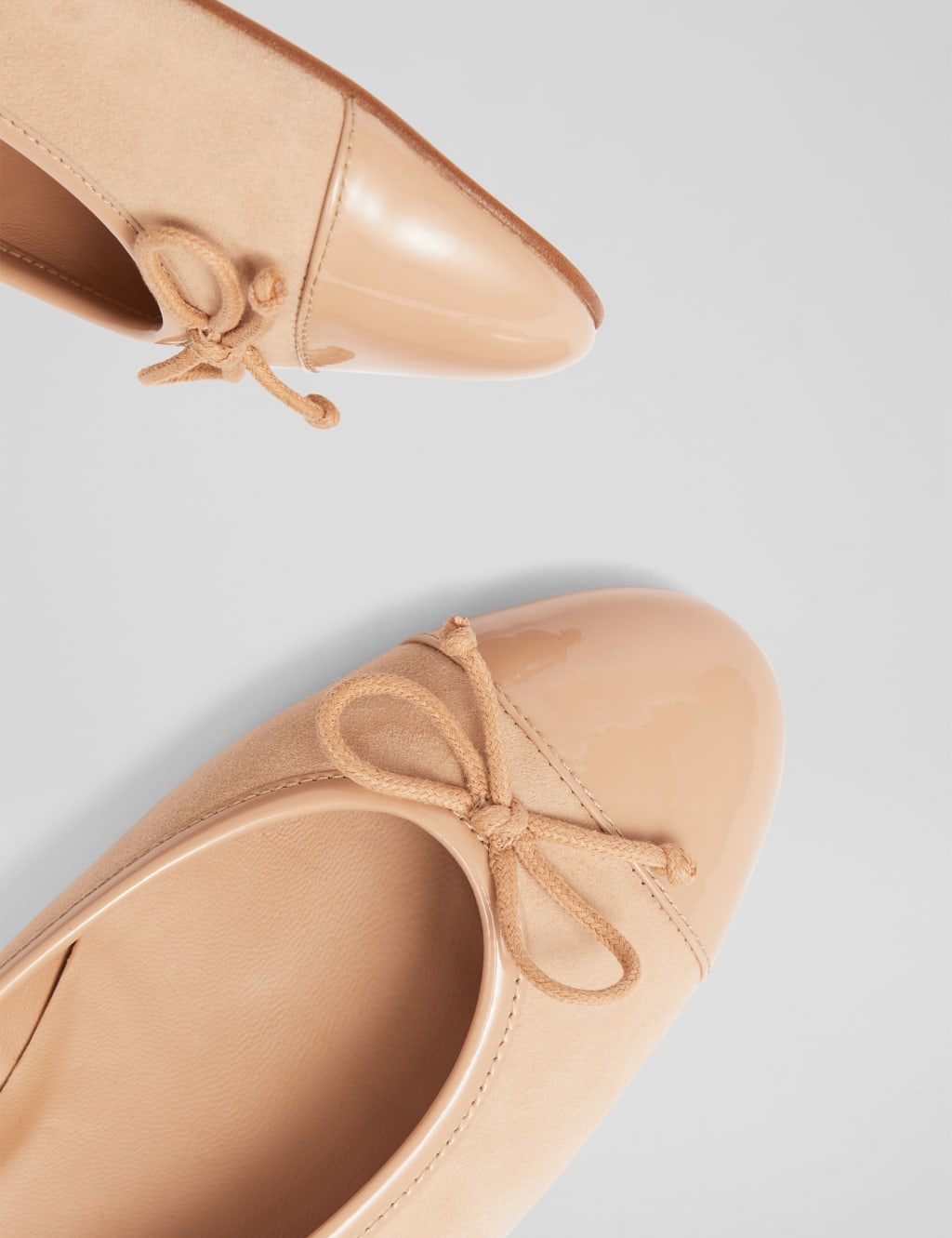 M&s bow ballerina pumps top