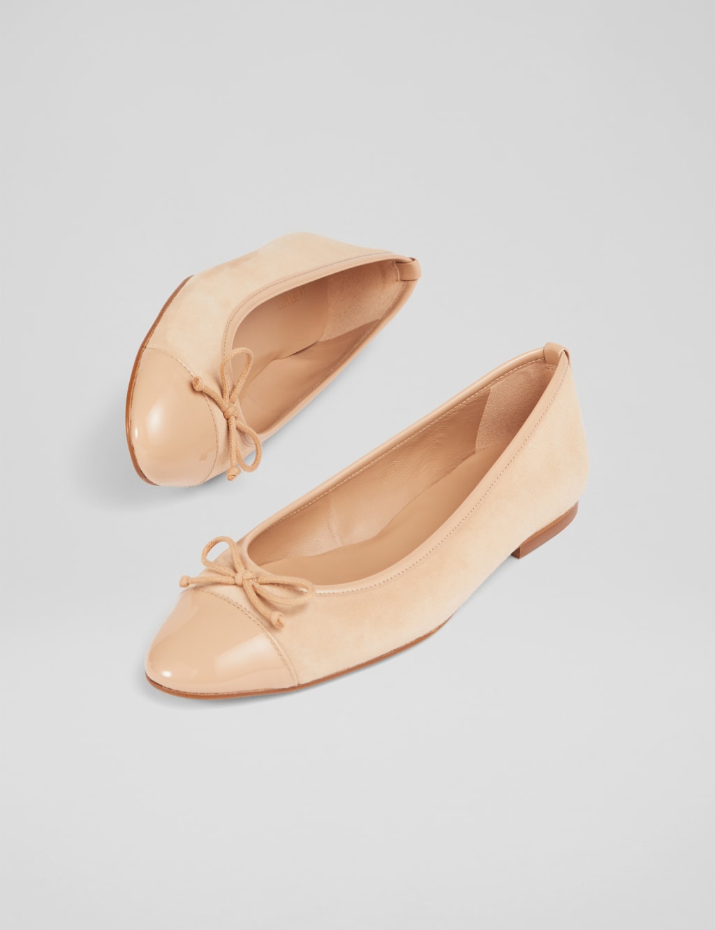 Leather ballet pumps best sale