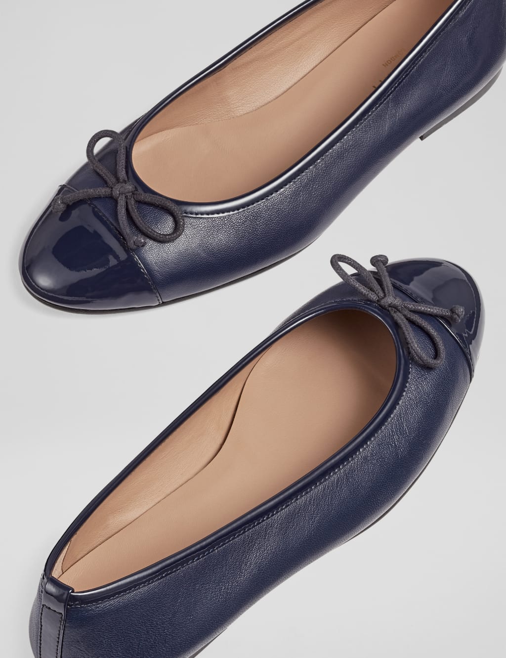 Leather Bow Flat Ballet Pumps 3 of 3