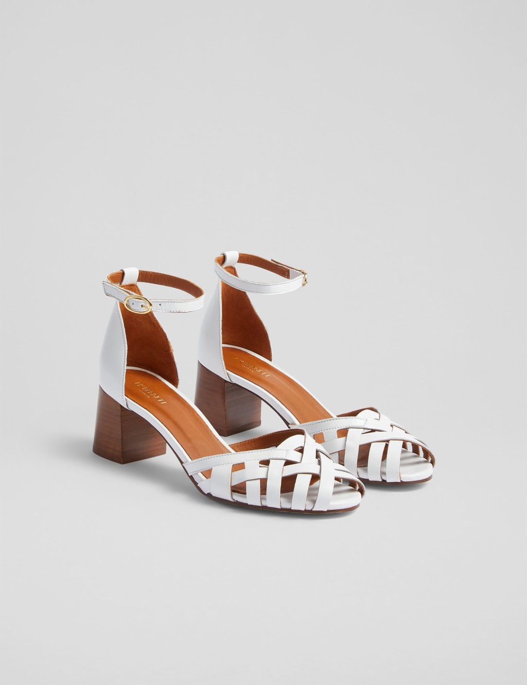 Leather Ankle Strap Block Heel Sandals 4 of 4