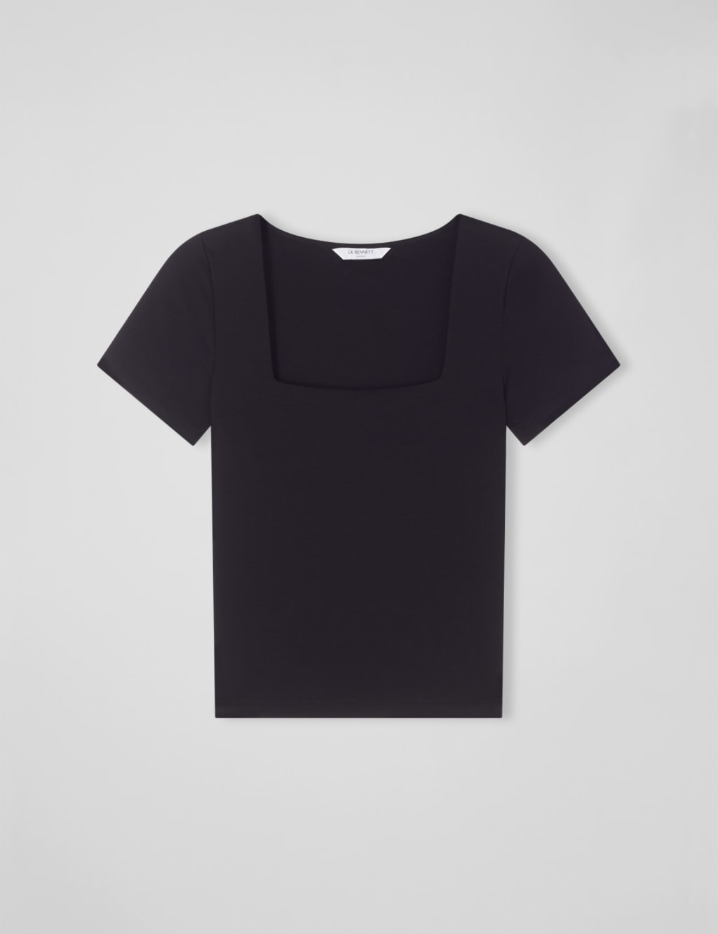Jersey Square Neck T-Shirt 2 of 3