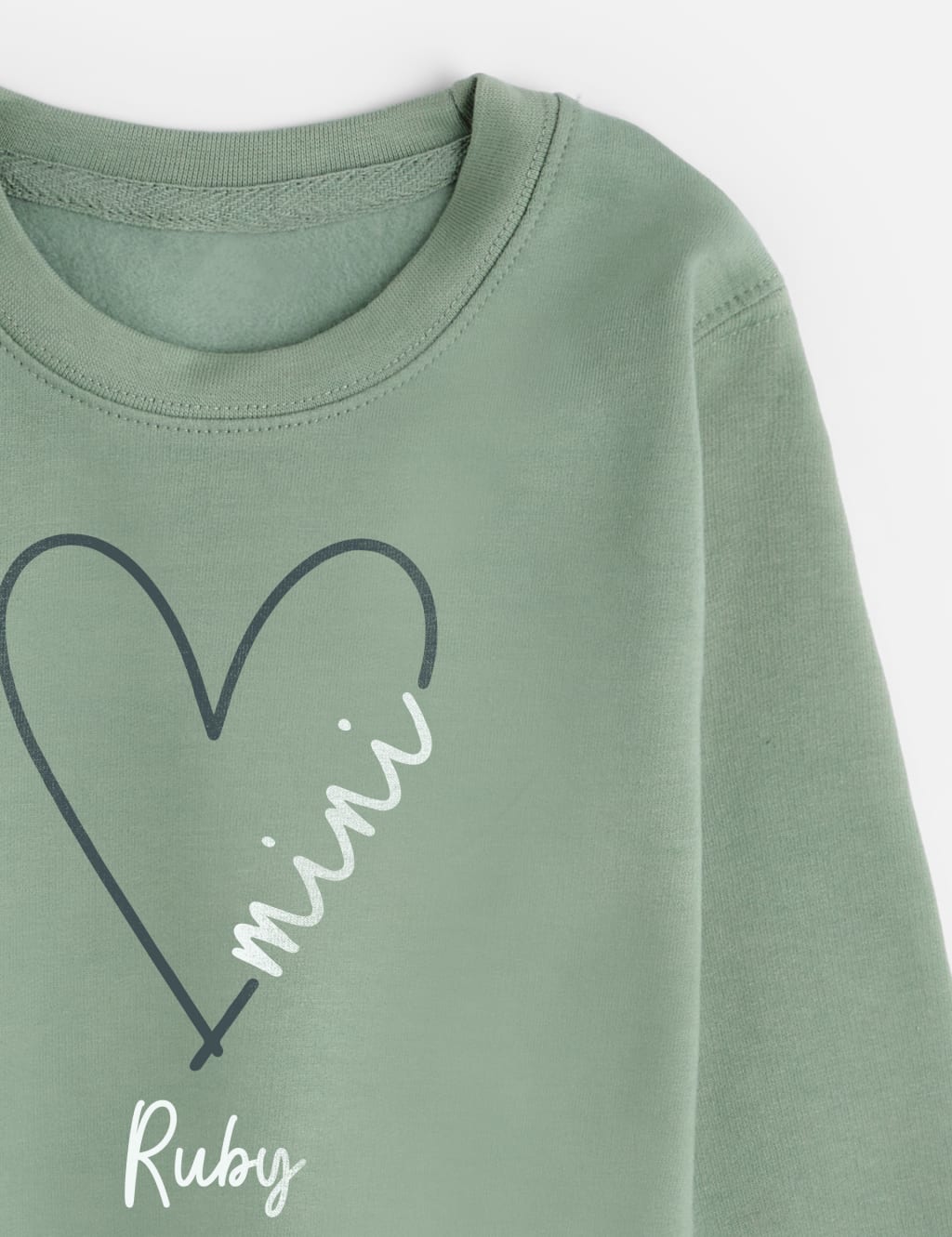Personalised Kids Heart Mini Sweatshirt (1-11 Yrs) 2 of 3